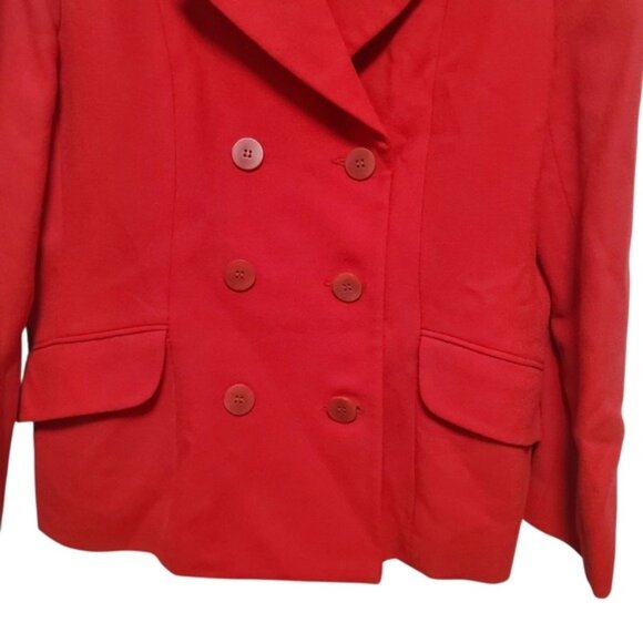 Oleg Cassini Blazer 100% Wool Double Breasted Vintage 16 - Picture 6 of 10